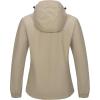 imageLittle Donkey Andy Womens Waterproof Rain Jacket Lightweight Hooded Raincoat for Travel Hiking GolfKhaki
