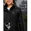 imageLittle Donkey Andy Womens Waterproof Rain jacket with Hood Lightweight Windbreaker Raincoat Shell for Camping HikingBlack
