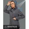 imageLittle Donkey Andy Womens Waterproof Rain jacket with Hood Lightweight Windbreaker Raincoat Shell for Camping HikingGrey