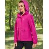 imageLittle Donkey Andy Womens Waterproof Rain jacket with Hood Lightweight Windbreaker Raincoat Shell for Camping HikingRose