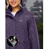 imageLittle Donkey Andy Womens Waterproof Rain jacket with Hood Lightweight Windbreaker Raincoat Shell for Camping HikingViolet