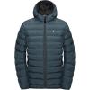 imageLittle Donkey Andy Mens Warm Waterproof Puffer Jacket Hooded Windproof Winter Coat with Recycled InsulationDark Blue Heather