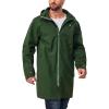 imageLittle Donkey Andy Mens Waterproof Rain Jacket Outdoor Lightweight Mountain Windbreaker Long Coat for Hiking Golf TravelArmy Green