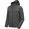 imageLittle Donkey Andy Mens Waterproof Softshell Jacket with Detachable Sleeves and Hood Fleece Mountain Ski Snow Rain CoatGray
