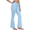 imageLittle Donkey Andy Womens Flare Leggings Cross HighWaisted Yoga Pants Athletic Casual Length PantsLight Blue