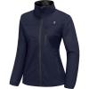 imageLittle Donkey Andy Womens Lightweight Softshell Jacket Windbreaker for Running Travel Hiking Windproof WaterproofDark Blue