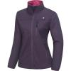 imageLittle Donkey Andy Womens Lightweight Softshell Jacket Windbreaker for Running Travel Hiking Windproof WaterproofDark Purple