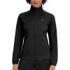 imageLittle Donkey Andy Womens Lightweight Softshell Jacket for Running Cycling Water Repellent Windbreaker with Zipper PocketsBlack