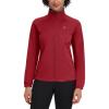 imageLittle Donkey Andy Womens Lightweight Softshell Jacket for Running Cycling Water Repellent Windbreaker with Zipper PocketsRed