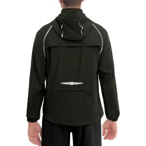 imageLittle Donkey Andy Mens Quickdry Running Jacket Convertible UPF 50 Cycling Jacket Windbreaker with Removable SleevesDetachable Hoodblack