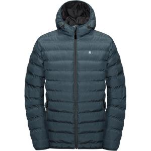 imageLittle Donkey Andy Mens Warm Waterproof Puffer Jacket Hooded Windproof Winter Coat with Recycled InsulationDark Blue Heather