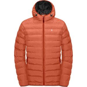 imageLittle Donkey Andy Mens Warm Waterproof Puffer Jacket Hooded Windproof Winter Coat with Recycled InsulationOrange Heather