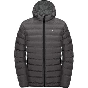 imageLittle Donkey Andy Mens Warm Waterproof Puffer Jacket Hooded Windproof Winter Coat with Recycled InsulationSteel Grey Heather