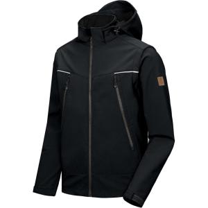 imageLittle Donkey Andy Mens Waterproof Softshell Jacket with Detachable Sleeves and Hood Fleece Mountain Ski Snow Rain CoatBlack