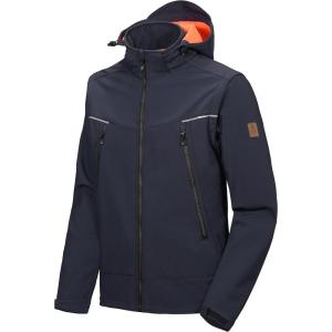 imageLittle Donkey Andy Mens Waterproof Softshell Jacket with Detachable Sleeves and Hood Fleece Mountain Ski Snow Rain CoatDark Bluea1