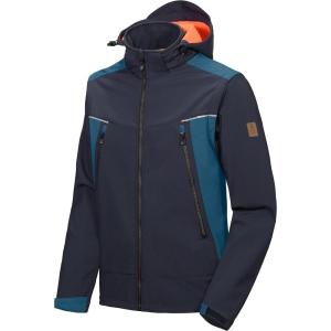 imageLittle Donkey Andy Mens Waterproof Softshell Jacket with Detachable Sleeves and Hood Fleece Mountain Ski Snow Rain CoatDark Bluea3