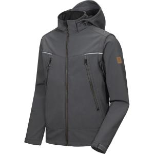 imageLittle Donkey Andy Mens Waterproof Softshell Jacket with Detachable Sleeves and Hood Fleece Mountain Ski Snow Rain CoatGray