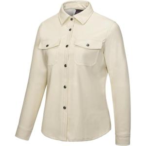imageLittle Donkey Andy Womens Leather Jacket Long Sleeve Waterproof Stretch Faux Leather Jacket for Women Outwear CasualWhite