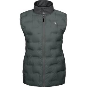 imageLittle Donkey Andy Womens Puffer Vest Lightweight Sleeveless Golf Padded JacketGrey