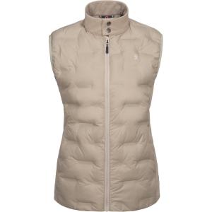 imageLittle Donkey Andy Womens Puffer Vest Lightweight Sleeveless Golf Padded JacketKhaki