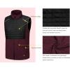imageLittle Donkey Andy Mens Lightweight Golf Vest Warm Outdoor Sleeveless Jacket for Hiking Travel Running Casual5 Dark RedBlack