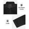 imageLittle Donkey Andy Womens 14 Zip Fleece Sweatshirts Long Sleeve Running Pullover Athletic ShirtsBblackwith Fleece