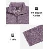 imageLittle Donkey Andy Womens 14 Zip Fleece Sweatshirts Long Sleeve Running Pullover Athletic ShirtsBvioletwith Fleece