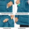 imageLittle Donkey Andy Womens Hooded Puffer Jacket FullZip Winter Lightweight Windproof Warm Quilted Coat with PocketsBlue