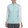 imageLittle Donkey Andy Womens Packable Lightweight Puffer Vest with Recycled Insulation for Running HikingBlue Glow