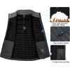 imageLittle Donkey Andy Womens Puffer Vest Lightweight Warm Sleeveless Jacket for Hiking Travel GolfSteel GrayBlack A2