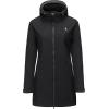 imageLittle Donkey Andy Womens Softshell Fleece Lined Jacket with Hood Windbreaker Insulated Long Warm Rain JacketBlack