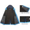 imageLittle Donkey Andy Womens Softshell Fleece Lined Jacket with Hood Windbreaker Insulated Long Warm Rain JacketDark Blue