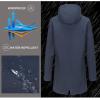 imageLittle Donkey Andy Womens Softshell Fleece Lined Jacket with Hood Windbreaker Insulated Long Warm Rain JacketDark Blue