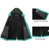 imageLittle Donkey Andy Womens Softshell Fleece Lined Jacket with Hood Windbreaker Insulated Long Warm Rain JacketDark Green