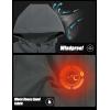 imageLittle Donkey Andy Womens Softshell Fleece Lined Jacket with Hood Windbreaker Insulated Long Warm Rain JacketGray
