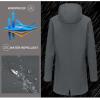 imageLittle Donkey Andy Womens Softshell Fleece Lined Jacket with Hood Windbreaker Insulated Long Warm Rain JacketGray
