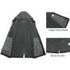 imageLittle Donkey Andy Womens Softshell Fleece Lined Jacket with Hood Windbreaker Insulated Long Warm Rain JacketGray
