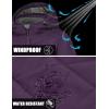 imageLittle Donkey Andy Womens Warm Ski Jacket Water Resistant Insulated Snowboarding Jacket Windproof Winter Snow CoatDark Purple