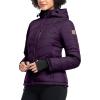 imageLittle Donkey Andy Womens Warm Ski Jacket Water Resistant Insulated Snowboarding Jacket Windproof Winter Snow CoatDark Purple