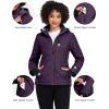 imageLittle Donkey Andy Womens Warm Ski Jacket Water Resistant Insulated Snowboarding Jacket Windproof Winter Snow CoatDark Purple