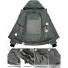 imageLittle Donkey Andy Womens Warm Ski Jacket Water Resistant Insulated Snowboarding Jacket Windproof Winter Snow CoatIron Gray