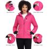imageLittle Donkey Andy Womens Warm Ski Jacket Water Resistant Insulated Snowboarding Jacket Windproof Winter Snow CoatRose