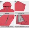 imageLittle Donkey Andy Womens Waterproof Rain Jacket HighPerformance Anorak Lightweight Windbreaker for HikingWatermelon