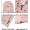 imageLittle Donkey Andy Womens Waterproof Rain Jacket Lightweight Raincoat Hooded Sun Protection Windbreaker for Outdoor GolfPink