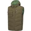 imageLittle Donkey Andy Mens Reversible Fleece Puffy Vest Warm Sleeveless Puffer Jacket with Removable Hood for Golfing HikingLaurel Oak