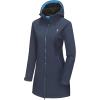imageLittle Donkey Andy Womens Softshell Fleece Lined Jacket with Hood Windbreaker Insulated Long Warm Rain JacketDark Blue