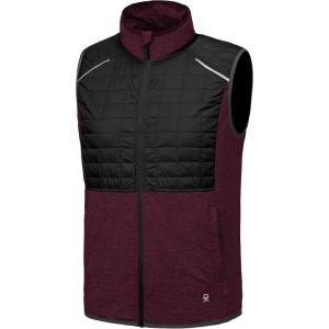 imageLittle Donkey Andy Mens Lightweight Golf Vest Warm Outdoor Sleeveless Jacket for Hiking Travel Running Casual5 Dark RedBlack