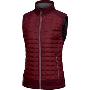 imageLittle Donkey Andy Womens Lightweight Puffer Vest Warm Outdoor Sleeveless Jacket for Hiking Travel Running GolfDark Red