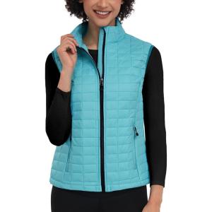 imageLittle Donkey Andy Womens Puffer Vest Lightweight Warm Sleeveless Jacket for Hiking Travel GolfLight BlueLight Blue