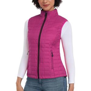 imageLittle Donkey Andy Womens Puffer Vest Lightweight Warm Sleeveless Jacket for Hiking Travel GolfRoseRose